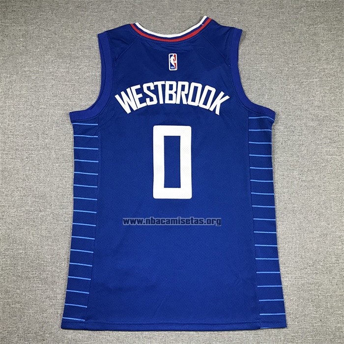 Camiseta Los Angeles Clippers Russell Westbrook NO 0 Icon 2022-23 Azul